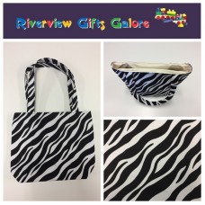 Medium Tote Bag - Zebra Print